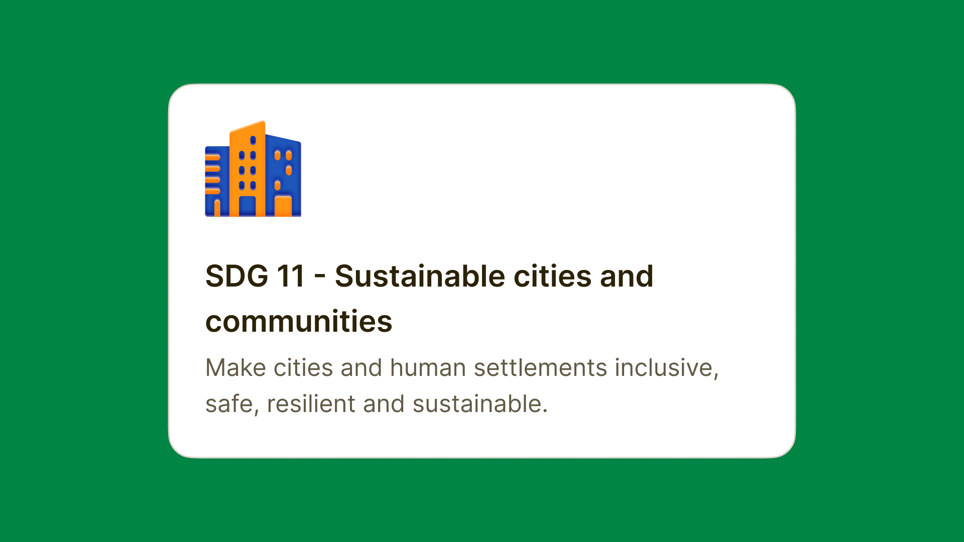 SDG 11 – Sustainable Cities and Communities: Rethinking Urban Living