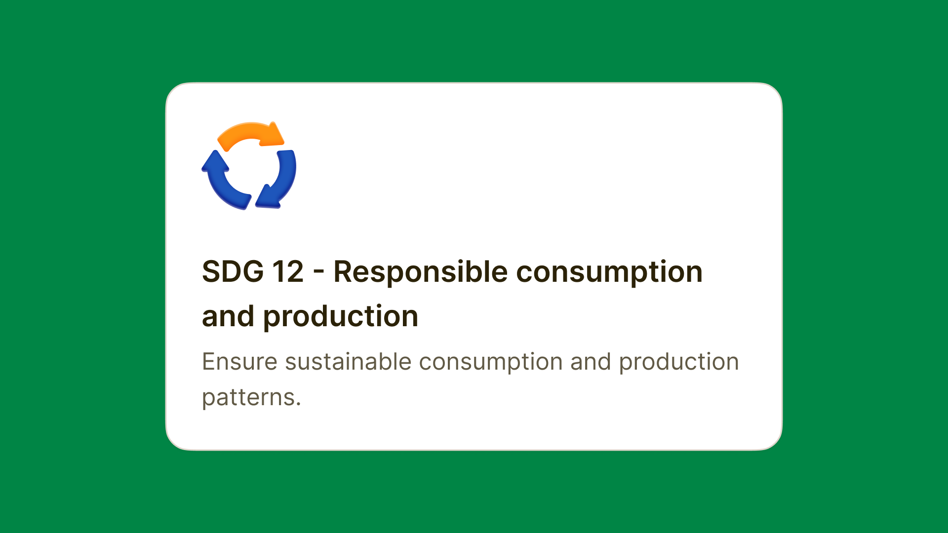 SDG 12 – Responsible Consumption and Production: Doing More with Less