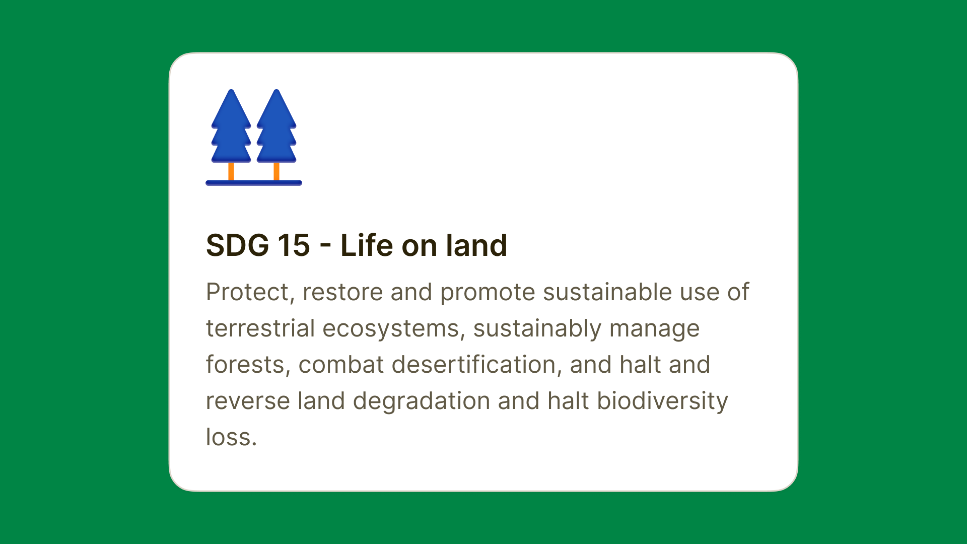 SDG 15 – Life on Land: Restoring the Natural World